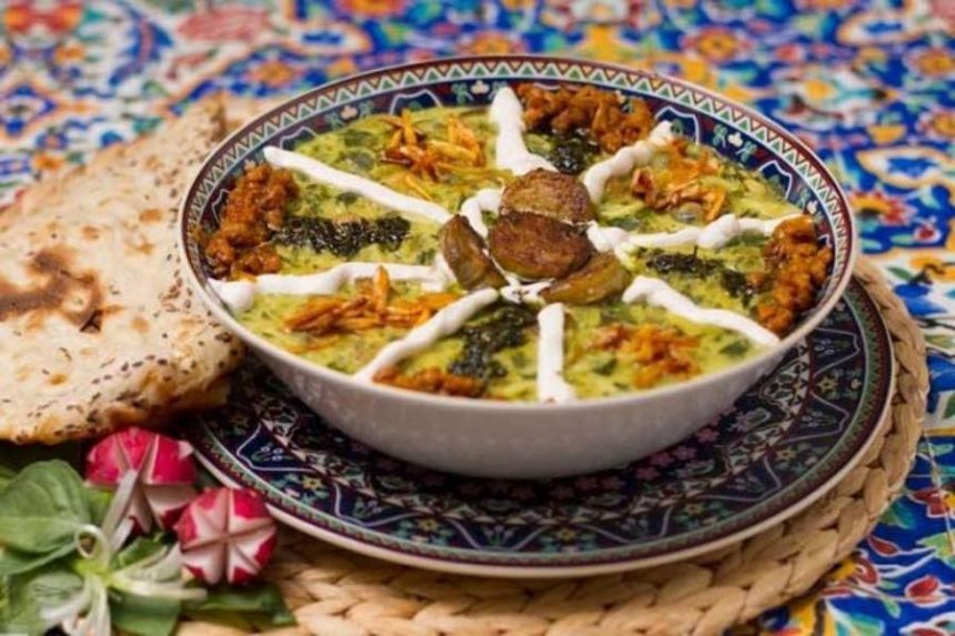 طرز تهیه آش بادمجان لرستان