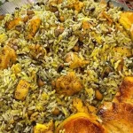 طرز تهیه لوبیا پلوی شیرازی