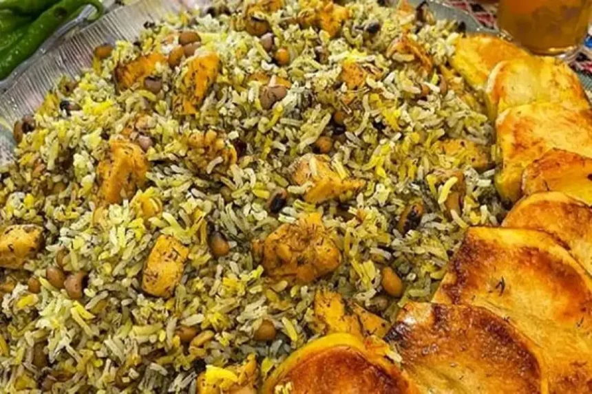 طرز تهیه لوبیا پلوی شیرازی