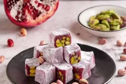 طرز تهیه لوکوم انار خانگی