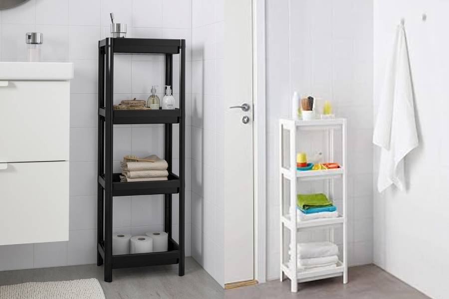 قفسه چهار طبقه حمام ایکیا مدل وسکن