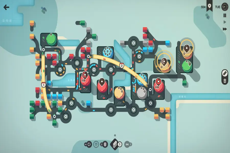 Mini Metro از بهترین بازی های آفلاین مینیمالیست