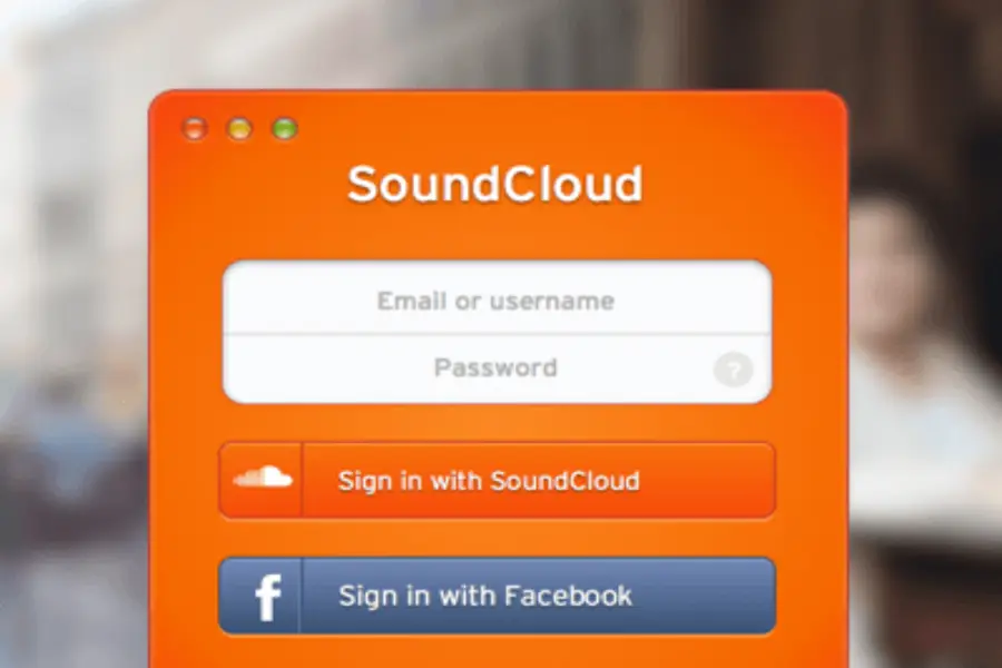 ثبتنام در SoundCloud با گوشی موبایل